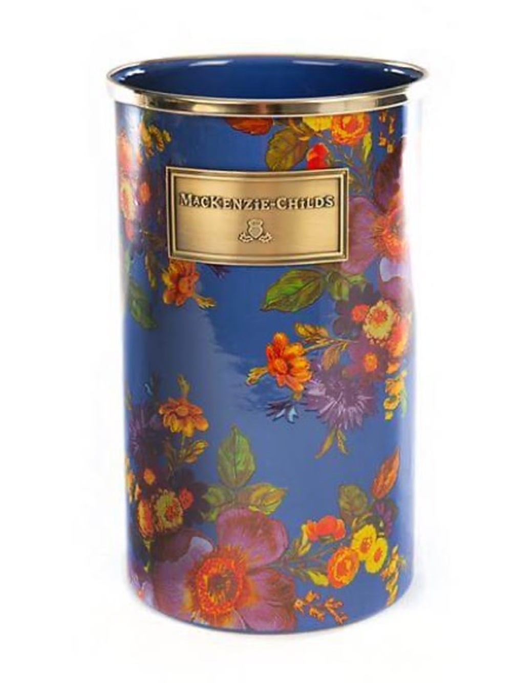 Mackenzie-Childs Flower Market  Utensils Holder Lapis NWT